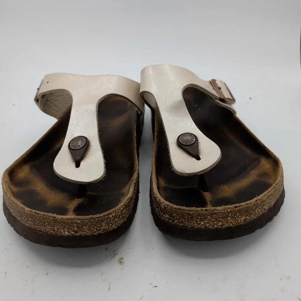Birkenstock Gizeh Thong Sandals Pearly White EU 41 US Women 10-10.5 Regular Wide